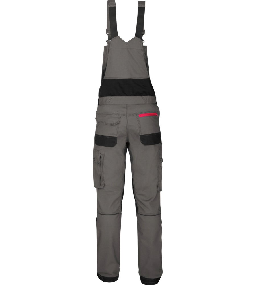 WÜRTH MODYF Arbeitslatzhose Nature - professionelle Arbeitshose für Herren - Latzhose mit Knieschutztaschen - in den Größen 24-110 in Grau und weiteren Farben
