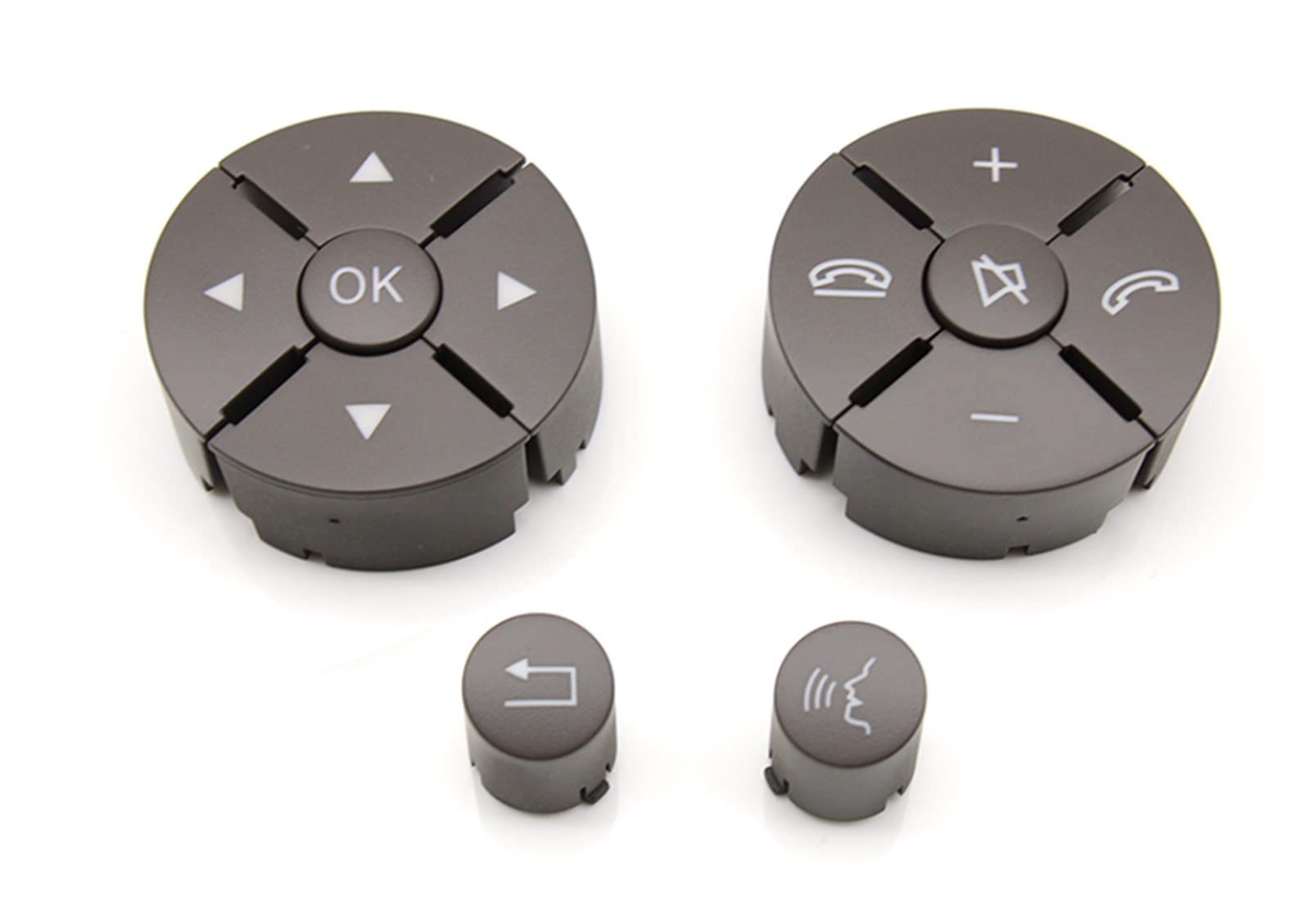THua store Left Right Car Steering Wheel Switch Control Button Trim Cover Repair Kit Fit For Mercedes Benz C Class W204 GLK X204 E Class W212 (Color : Moka)