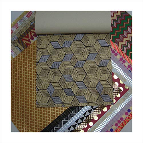 Paperhues Geometric Patterns Scrapbook Papers 12X12" Pad, 24 Sheets. #TOP3