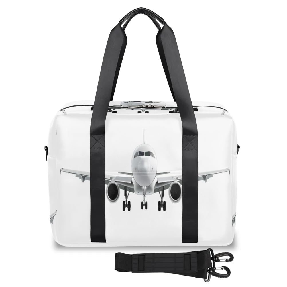 Reisetasche im Flugzeug-Design, für Damen, Herren, Mädchen, Jungen, Wochenendtasche, Übernachtungstasche, 32 l, große Kabinentasche, Tragetasche für Reisen, Sport, Fitnessstudio, farbe, Big,