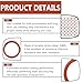 1NR10-8-1-Piping30 red uxcell Silicone o-Ring, Nitrile o-Rings, Size 10mm×8mm×1mm，for Automotive/Mechanical/Piping Applications, 30-Pack