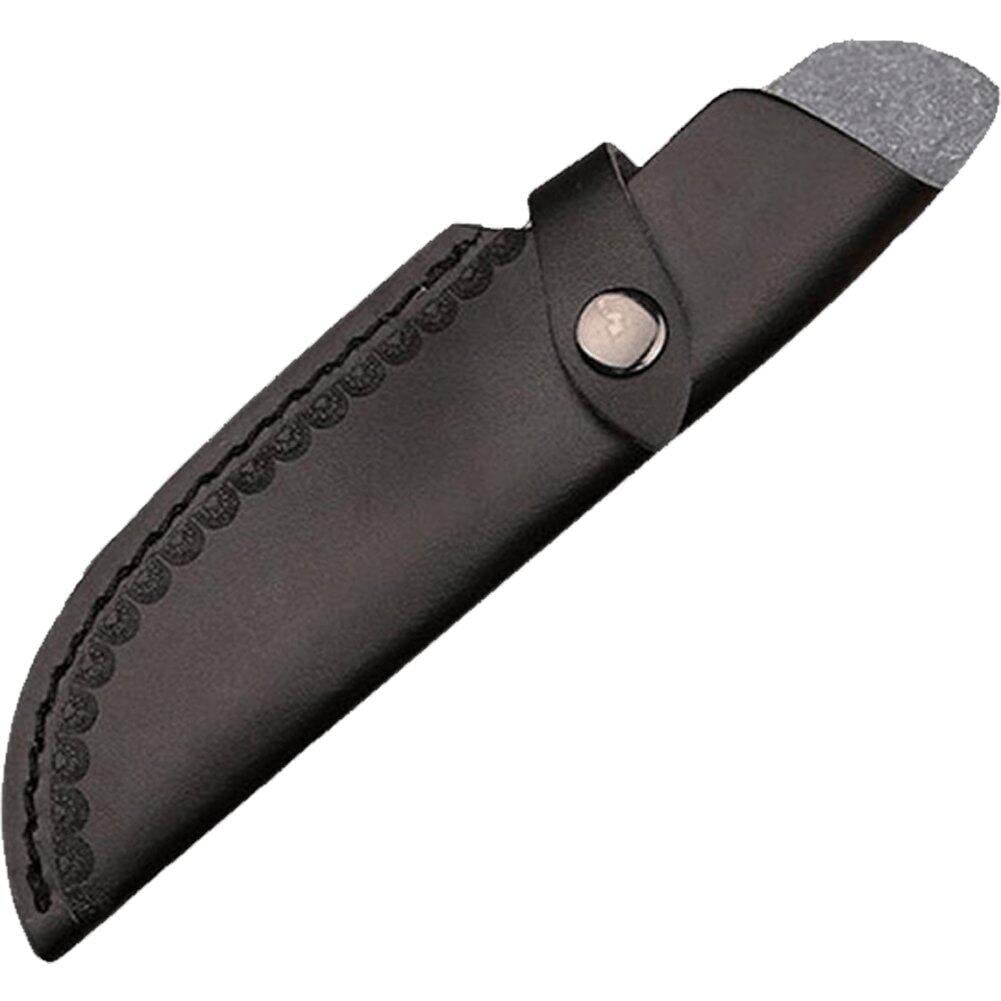 Sanfly Black Handmade Leather Knife Sheath, Hunting Knife Sheath, Survival Knife Sheath, Knife Sheath Leather Case With Snap Closure Knife Protective Cover