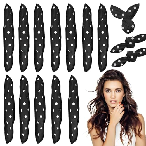 15 Pcs No Heat Hair Curlers Heatless Curlers Short Hairs Hair Curlers No Heat Heatless Curlers for Short Hairs Attractive and Durable Suitable for use at Home or While Traveling