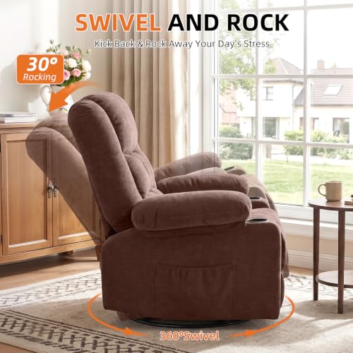 Image of MAHOMICO Rocker Recliner Chair with Massage and Heat