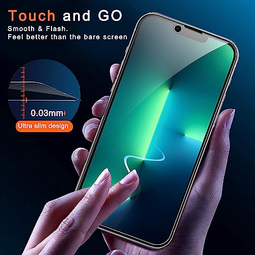 Image of Ferilinso Privacy Screen Protector for iPhone 13 Pro, Tempered Glass