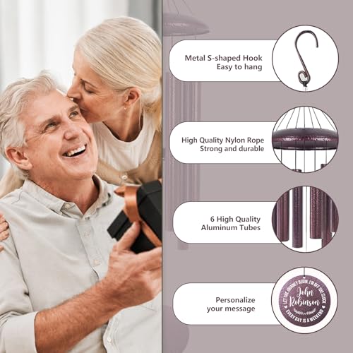 Image of ASTARIN Custom Retirement 36 inch Wind Chimes for Women Man 2024, Happy Retirement Gift Going Away Farewell Gifts for Teacher Coworkers Mom Dad Nurse Boss, Personalized Wind Chime Retiree Gift Ideas