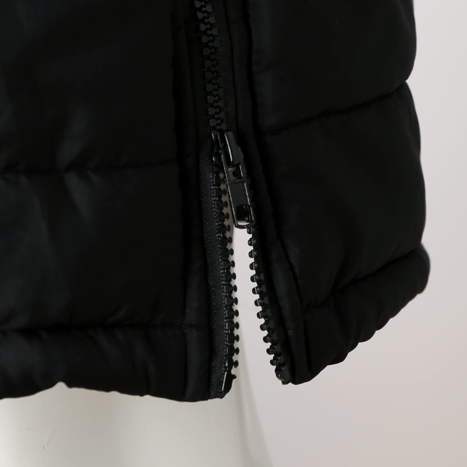Générique Gilet Automne - Hiver - ExtéRieur Automne Hiver Doudoune Femme Sans Manches Parka Gilet Long À Capuche Femme Chaud Manteau En Duvet Fermeture éClair Couleur Unie Veste Longue Blouson #39