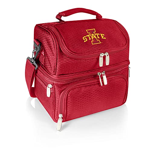 PICNIC TIME NCAA Iowa State Cyclones Pranzo Lunch Bag - Insulated Lunch Box with Picnic Set - Lunch Cooler Bag