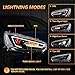 VLAND Headlights compatible with Mitsubishi Lancer & EVO X 2008-2020, Headlamp Assembly with Sequential Turn Signal, 1 Pair Demon Eye, not include bulbs (Black Housing)