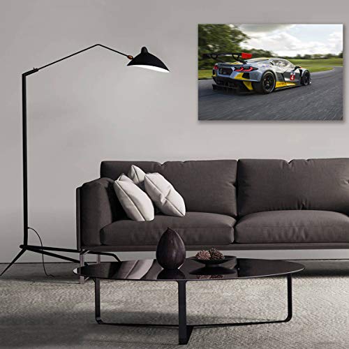 Tableau sur toile d'art moderne Super Race Car impression HD - 3