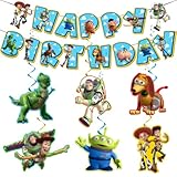 Cartoon Cowboy Style Party Supplies Banner for Birthday Party Decorations Supplies