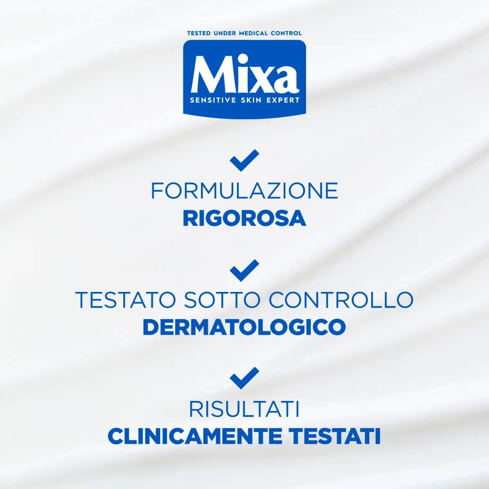 Mixa Lozione Corpo Idratante Rinforzante, Per Pelli Sensibili e Molto Secche, Pelle Protetta da Secchezza per 48H, Con il 6% di Ceramidi, Glicerina e Lipidi, Ceramide Protect, Formato Grande, 400 ml