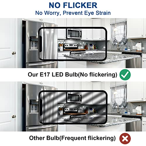 image for DUMILOO E17 Led Bulb Microwave Oven Light, Over Stove Appliance Replac