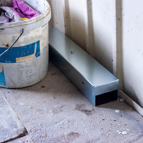 Gardigo Rattenköderbox aus Metall | Köderbox für Rattenköder Rattengift | Hergestellt in sozialer Einrichtung in Deutschland | Professionelle Rattenköderstation für Haus Garten Industrie