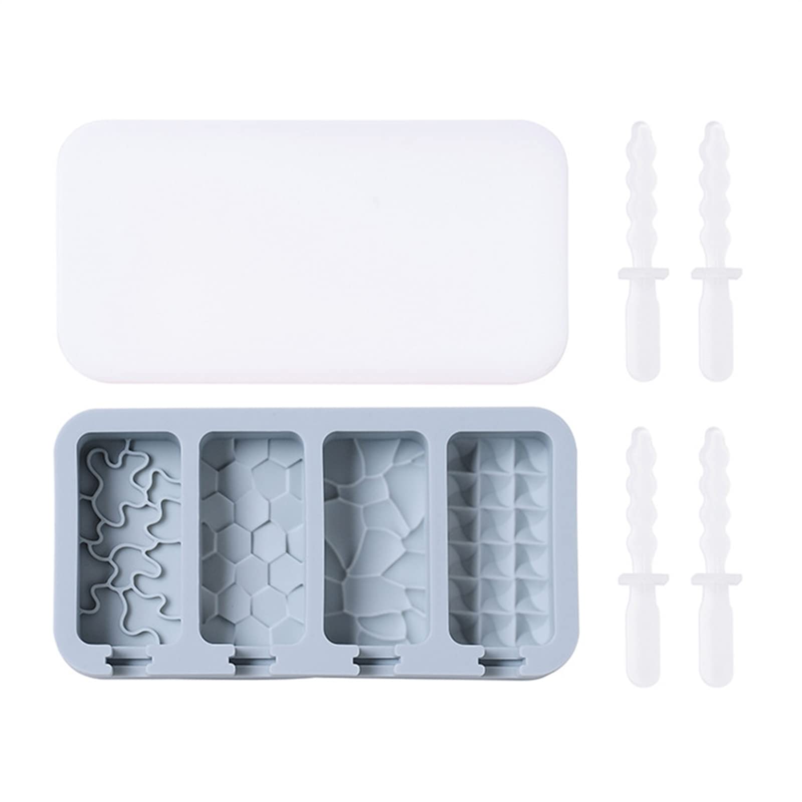 Tsophreniq Silicone Ice Cream Mold for Pop Popsicles Cheese Sticks Kitchen Silicone Molds Shapes