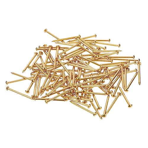 Clavos de cabeza redonda de cobre, paquete de 250 g, sujetadores para muebles miniatura 1