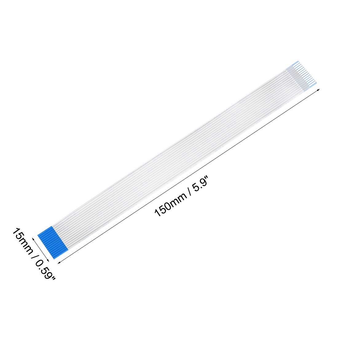 Amazon | uxcell フレキシブルフラットケーブル150mm 1mmピッチ 14ピン