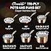 Ciwete Whole Tri-ply 18/10 Stainless Steel Cookware Set, 10 Pcs Elegant Copper Pots and Pans Set, Induction Cookware, Frying Pans, Saucepans & Stock Pot with Lid, Ideal Gift for Wedding, Housewarming