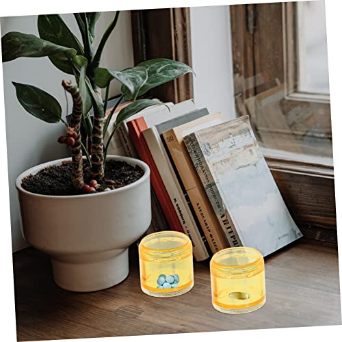 BEBEMOKO Tabletten Wochenbox Aus Hochwertigem Pc-material Stapelbarer Koffer Mit Mehreren Gittern Für Medikamente Organizer Box Tragbarer Behälter Für Reise Und Zuhause Zufälliger Stil