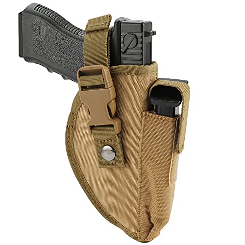Frtkk Concealed Carry Holsters For Pistols 9Mm 380, Universal Holster With Mag For Man/Woman Right Hand And Left, Fits S&W M&P Shield Glock 17 26 27 42 43, Similar Handguns #TOP27
