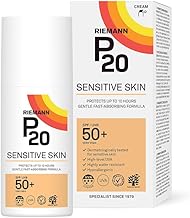 P20 Sun Cream SPF50+ for Sensitive Skin, Protection Up to 10 Hours, Ultra Water Resistant, Enhanced UVA Protection, Fragrance and Alcohol Free, Dermatologically Tested, 200 ml