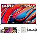 Sony BRAVIA 9 K85XR90 85 inch 4K HDR Smart QLED Mini-LED TV Bundle with Premiere Movie Streaming Package & TV Setup Bundle with Wall Mount + Surge Adapter + HDMI Cable & More (2024 Model)