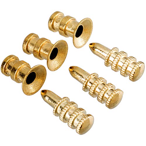 PAGOW 15 Packs Table Bolt Sleeve Connectors, Zinc Alloy Table Leaf Dowel Pins Sets with Sockets Table Top Leaf Alignment Pins (0.3" X 1.1") by PAGOW - Image 6
