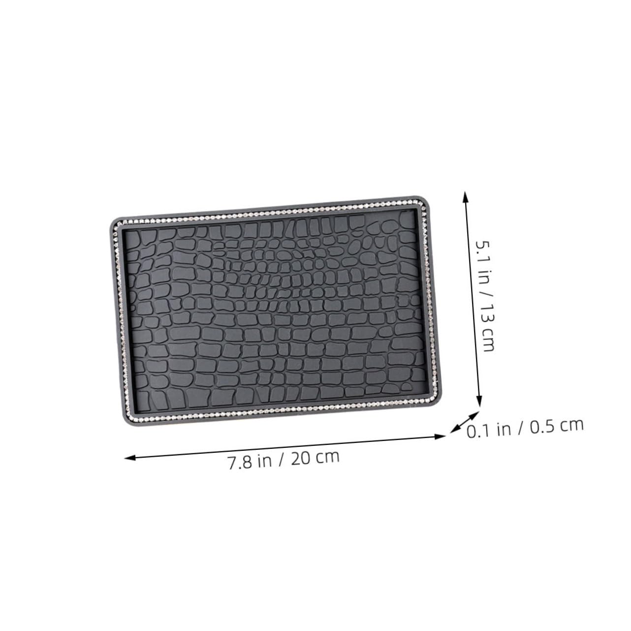 Alipis 2Pcs Bling Non Slip Car Dashboard Pad Rhinestone Slip Mat for Phones and Accessories Stylish Dashboard Organizer Car Accessories for Sparkling Touch