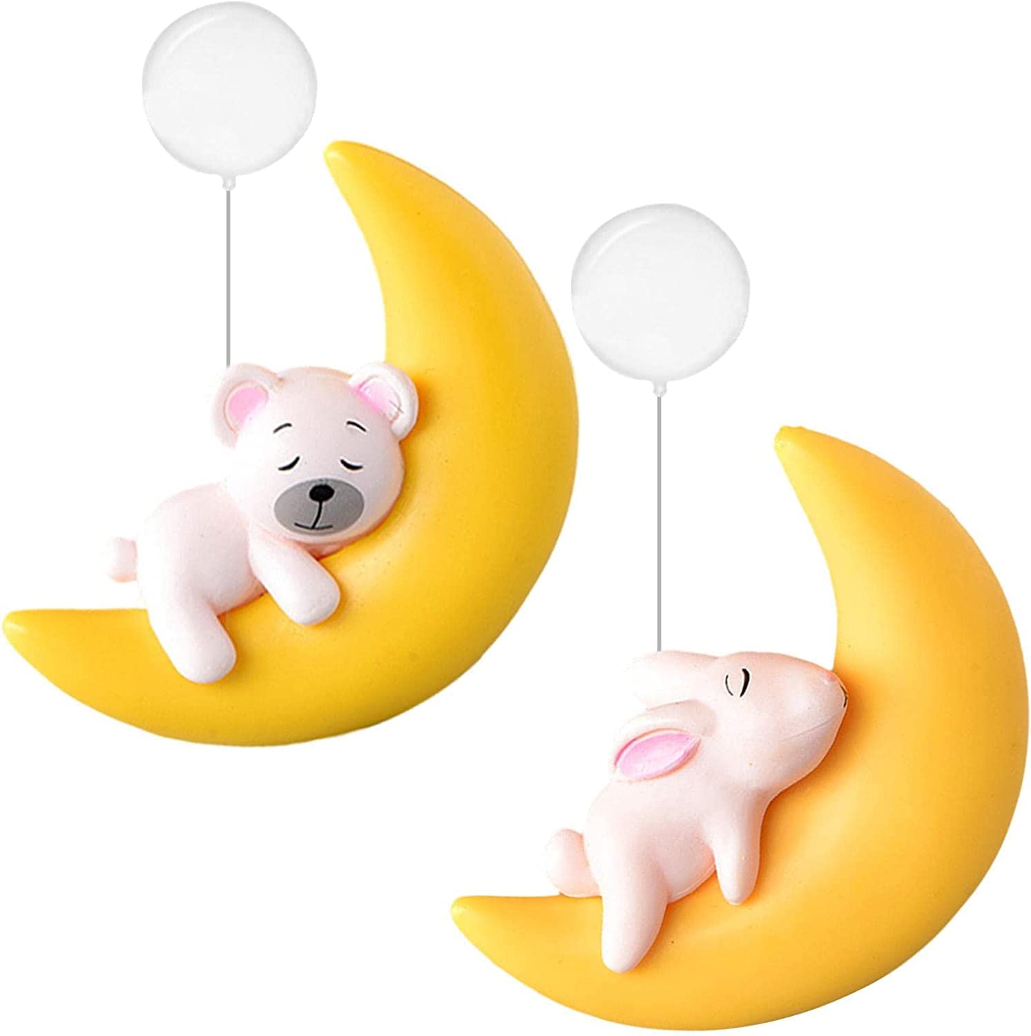 Amazon.co.jp: アクアリウム 水槽 オブジェ 月と熊/ウサギ 装飾