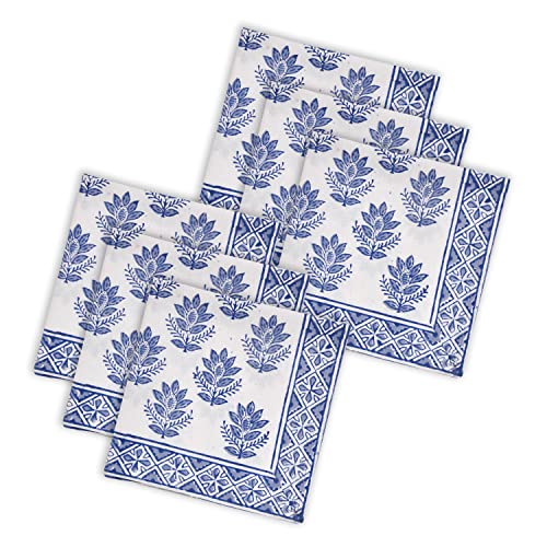 Image of BLOCKS OF INDIA Hand Block Print Cotton Table Napkin (Color 3)