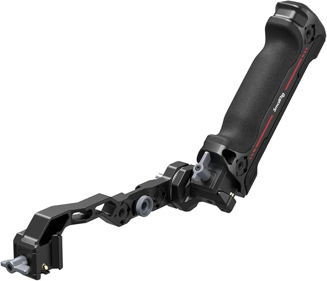 SMALLRIG Regulowany Uchwyt dla DJI RS 2 RSC 2 RS 3 RS 3 Pro, SkłAdany Uchwyt z Otworami Gwintowanymi, Wbudowaną Zimną Stopkę i Szynę Nato, Kompatybilny SMALLRIG 3920-3950
