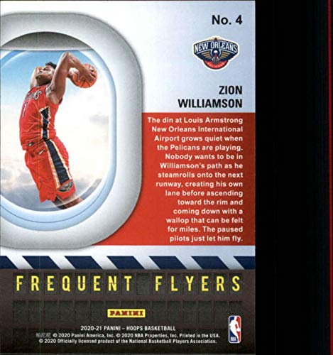 Amazon.com: 2020-21 NBA Hoops Frequent Flyers Winter #4 Zion