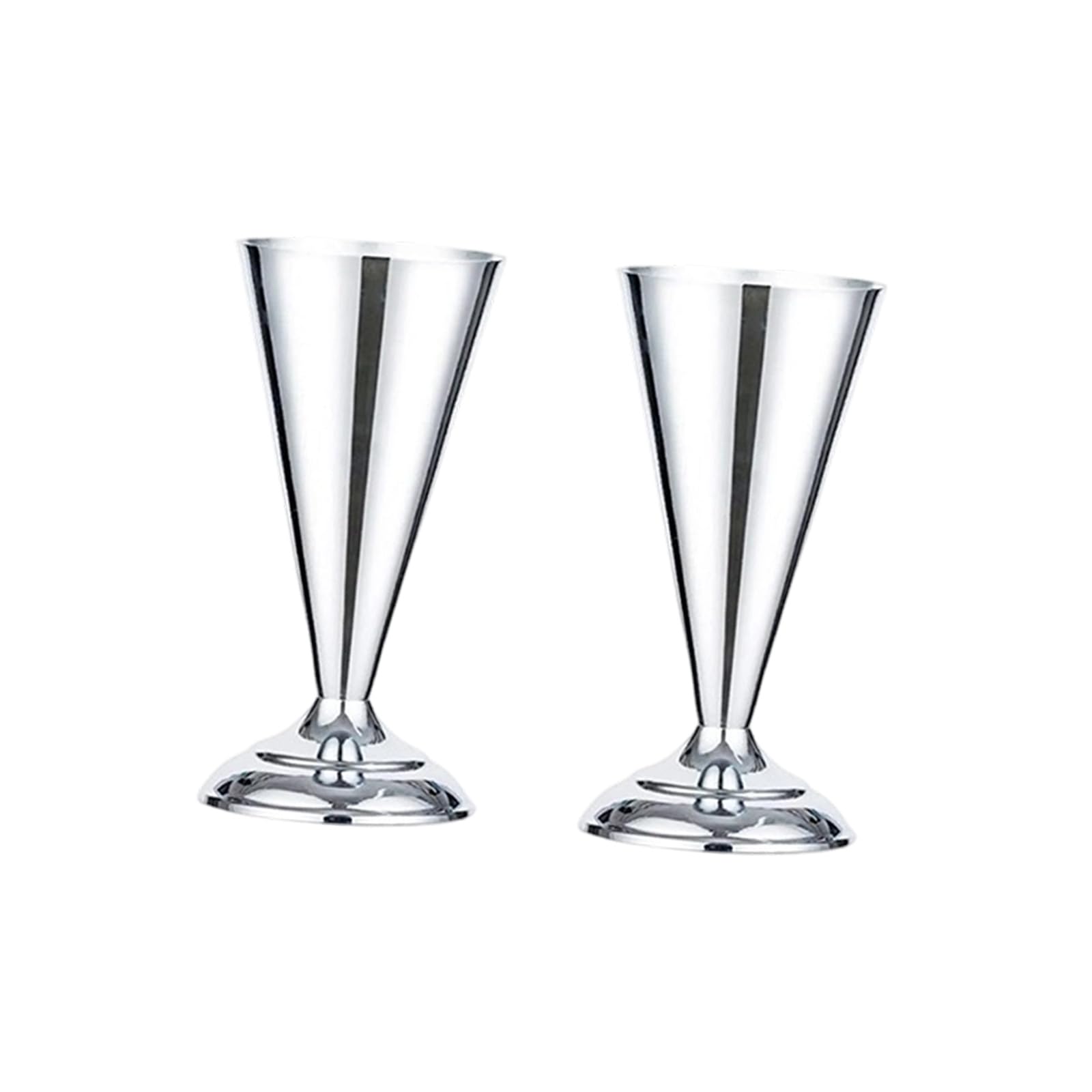 APGLSXY 2Pcs Tabletop Metal Wedding Flower Trumpets Vases Table Decorative Centerpieces Artificial Flower Arrangements Home Deck Metal Vases