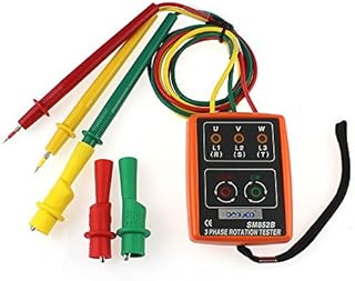 SM852B 3 Phase Sequence Rotation Tester LED Indicator Detector Checker Meter
