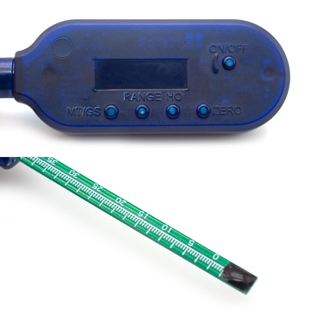Medidor de Flujo de Campo Magnético Magnetómetro de Pluma Gaussmeter Portátil 0-2000mT/20000Gs