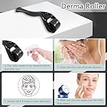 Derma Roller Microneedling Roller for Face - 0.25mm, (Black) - Image 4