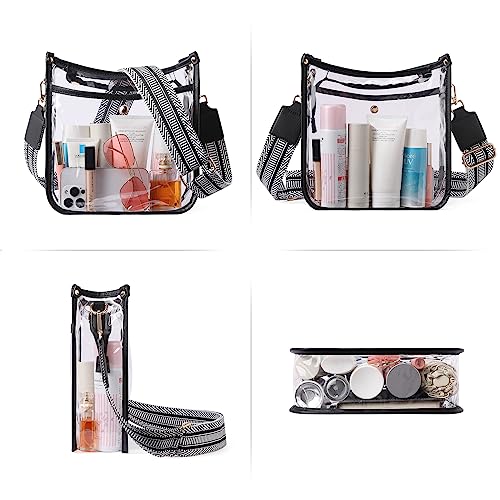 Image of CLUCI Clear Purse,Clear Bag For Stadium Events,Stadium Approved Crossbody Bag Purses for Women with Adjustable Strap