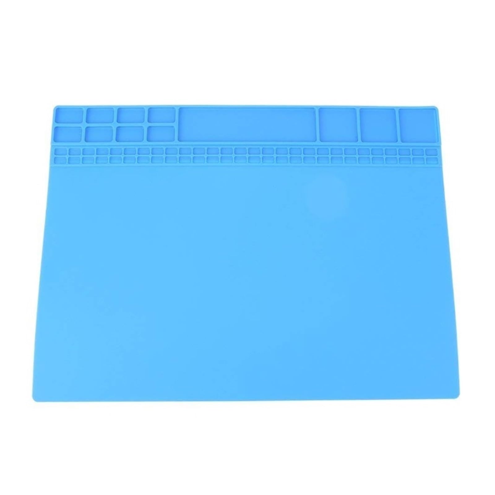 Arbeitsmatten zum Schweißen Grau/Blau 405mm*305mm Magnetische Isolierung Arbeits Pad Reparatur Matte Große Silikon Plattform Hitzebeständige BGA Lötstation (Color : Grey)