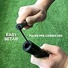 QUICKPLAY Portable Official Handball Goal 3x2m with Weighted Base & Rubber Feet Based on KICKSTER Technology Quick Setup for Indoor Training Includes Carry Bag