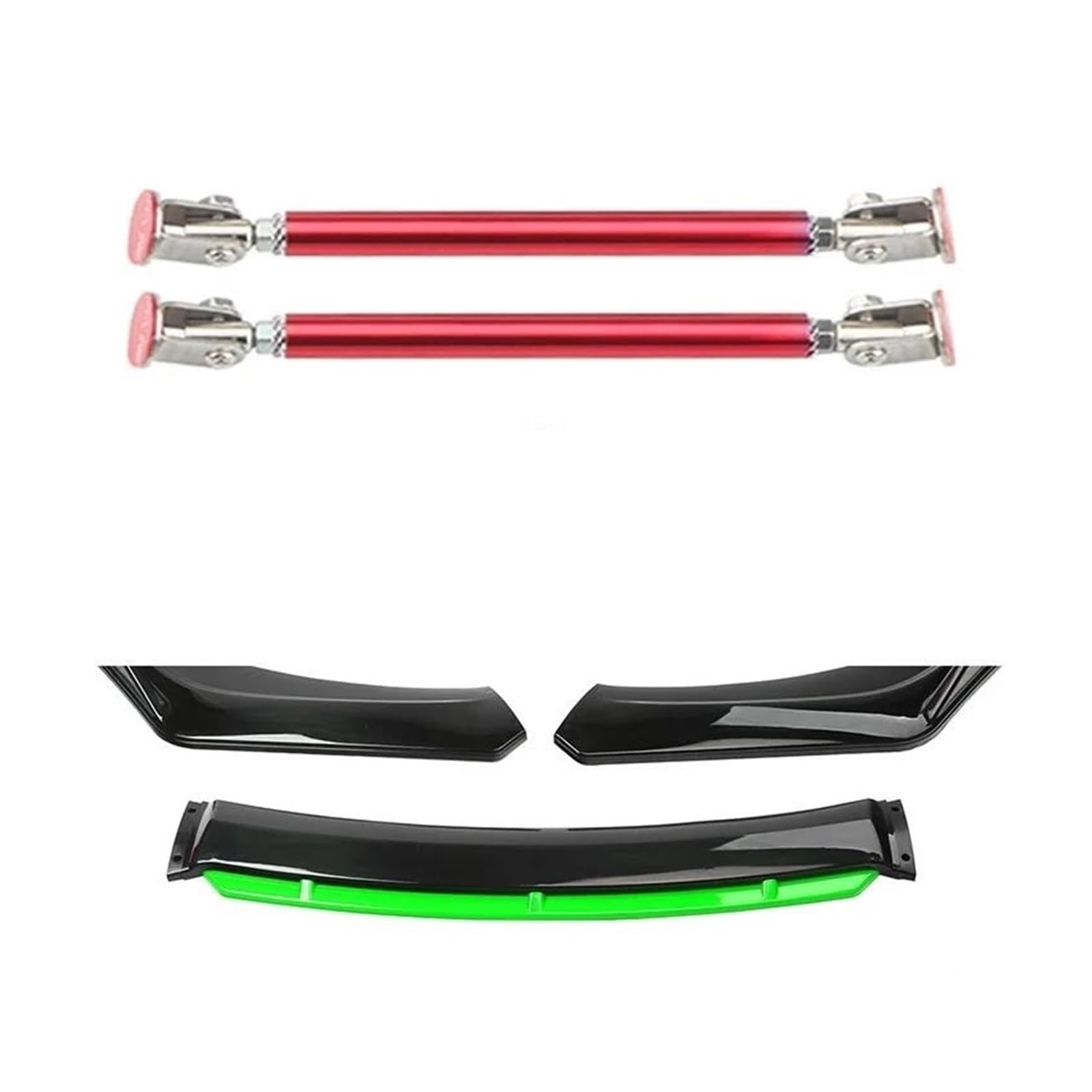 スポイラー 4PCS ユニバーサルカーアクセサリー 車のフロントバンパー 
