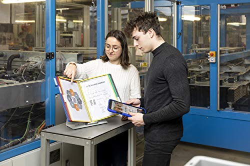 Tarifold Desktop Reference System With 10 Display Pockets, Assorted Colors, 20 Sheet Capacity (D291) #TOP7