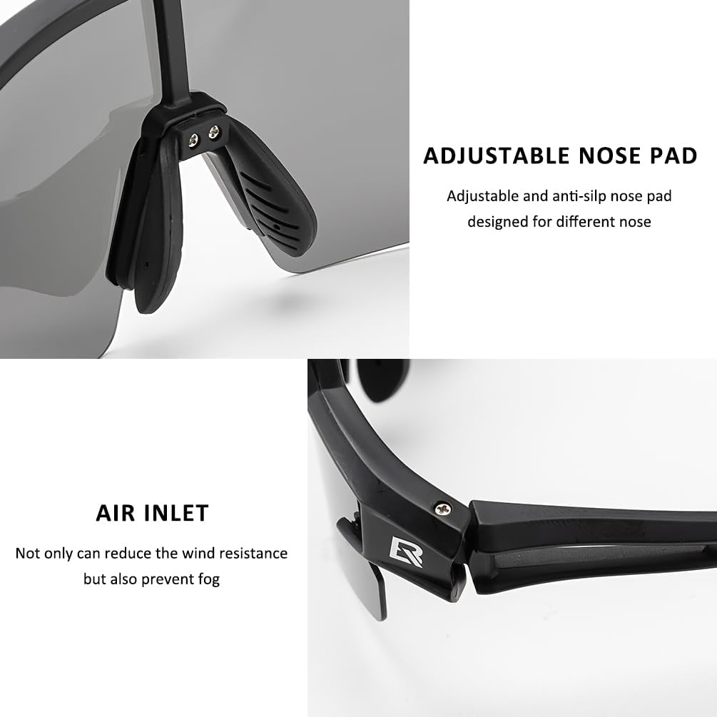 ROCKBROS Polarized Sunglasses for Men Women UV Protection Cycling Sunglasses Sport Glasses - Image 5