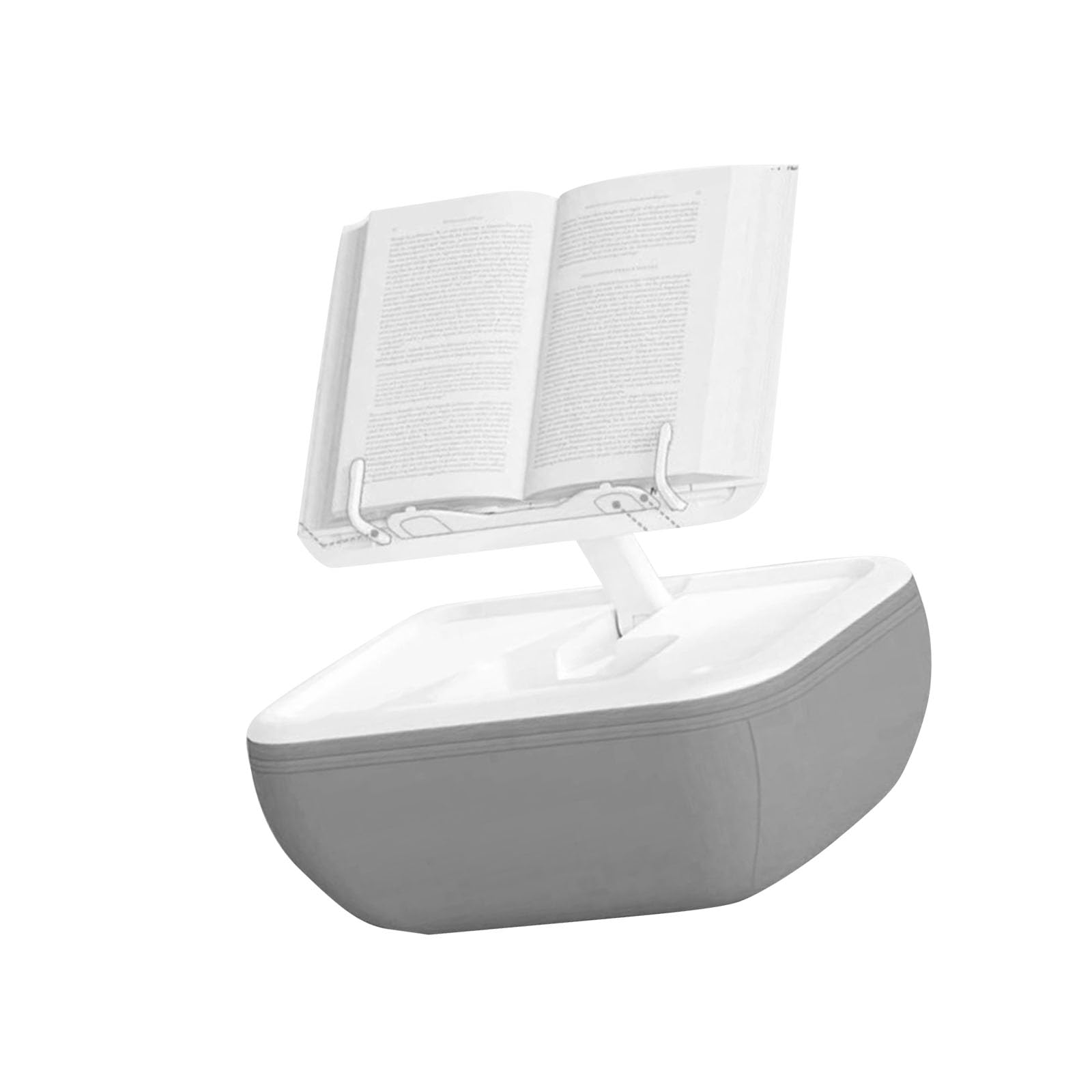Supporto modificabile a doppio centro con cuscino assistito visualizzazione multipla posizione compatibile Ebook Notebook Relief Neck Strain Supporto per computer