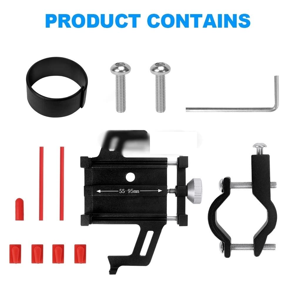 Support téléphone navigation GPS Vélo Universel Aluminium Pour Tous Les Téléphones Support Téléphone Portable Moto Vélo Électrique Support Téléphone Portable Support Téléphone Vélo Navigation ( Taille