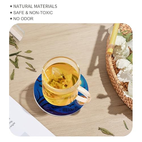 Dessous de verre corbeau bleu pour protéger vos boissons sur la table de salon avec élégance