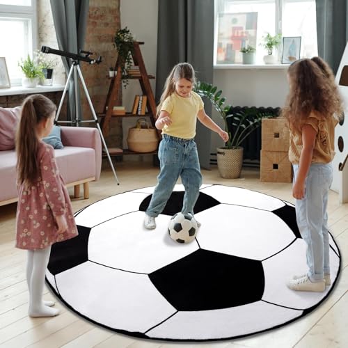 Tapete redondo para niños de 3.9 pies, poliéster