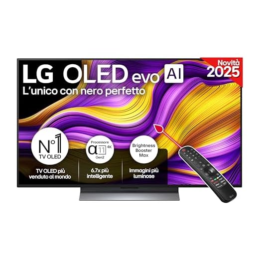 LG OLED evo AI G5 TV 48 pollici, Smart TV 4K, Base da appoggio inclusa, Processore α11 Gen2, Brightness Booster, webOS con AI, Dolby Vision e Atmos, VRR e GSYNC 4K@144Hz, OLED48G56LS 2025
