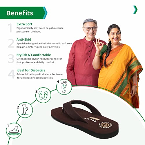 Image of ORTHO JOY Extra Soft Doctor Ortho Slippers for men /Comfortable Slippers for men