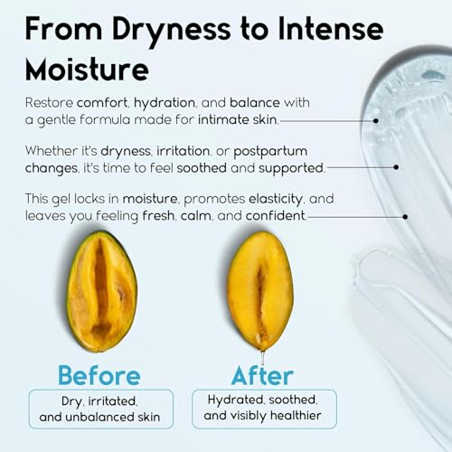 Image of Vaginal Moisturizer | Long-Lasting Gel Relieves Vaginal Dryness, Itching & Irritation | pH-Balanced Fragrance-Hormone Free | Hyaluronic Acid and Glycerin | Pre and Post Menopausal Care, 12 Applicators