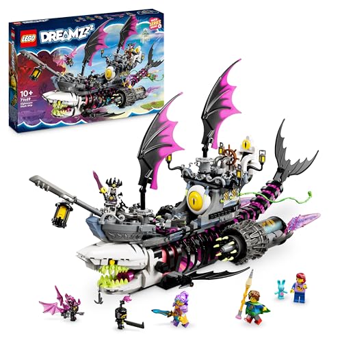 LEGO DREAMZzz Nachtmerrie haaienschip, Speelgoed Piratenschip met 2 Bouwopties, Bouwpakket voor...